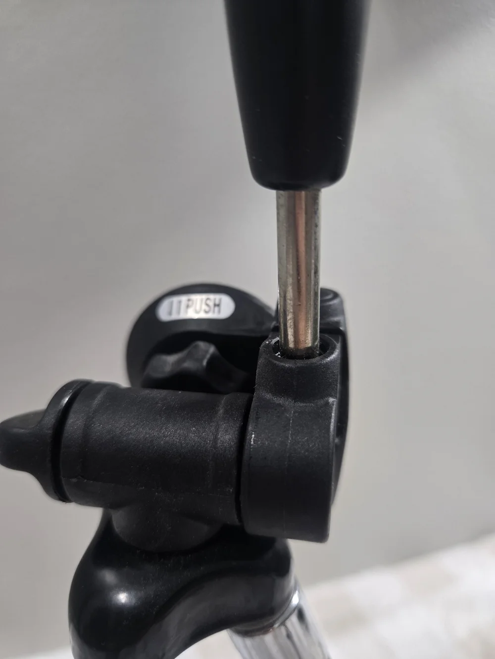 Compact Black Camera Tripod with Adjustable Head